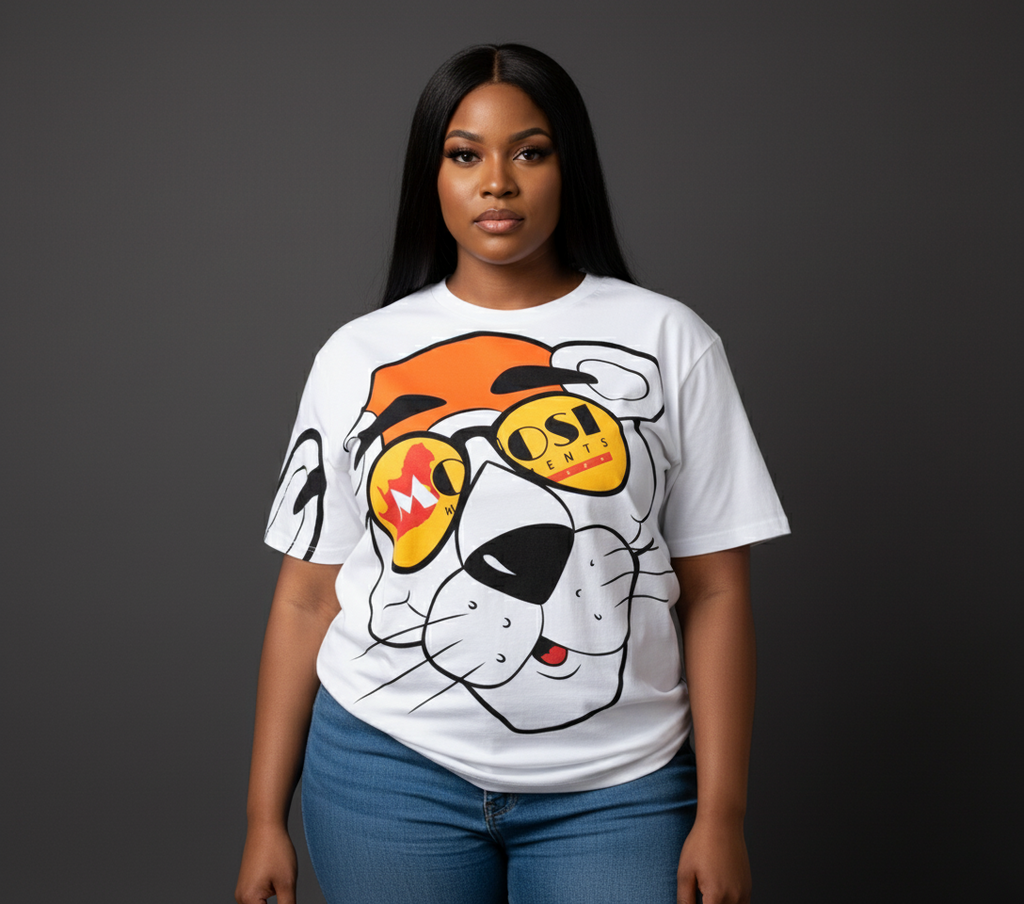 Mono Tiger Tee - White (Unisex)