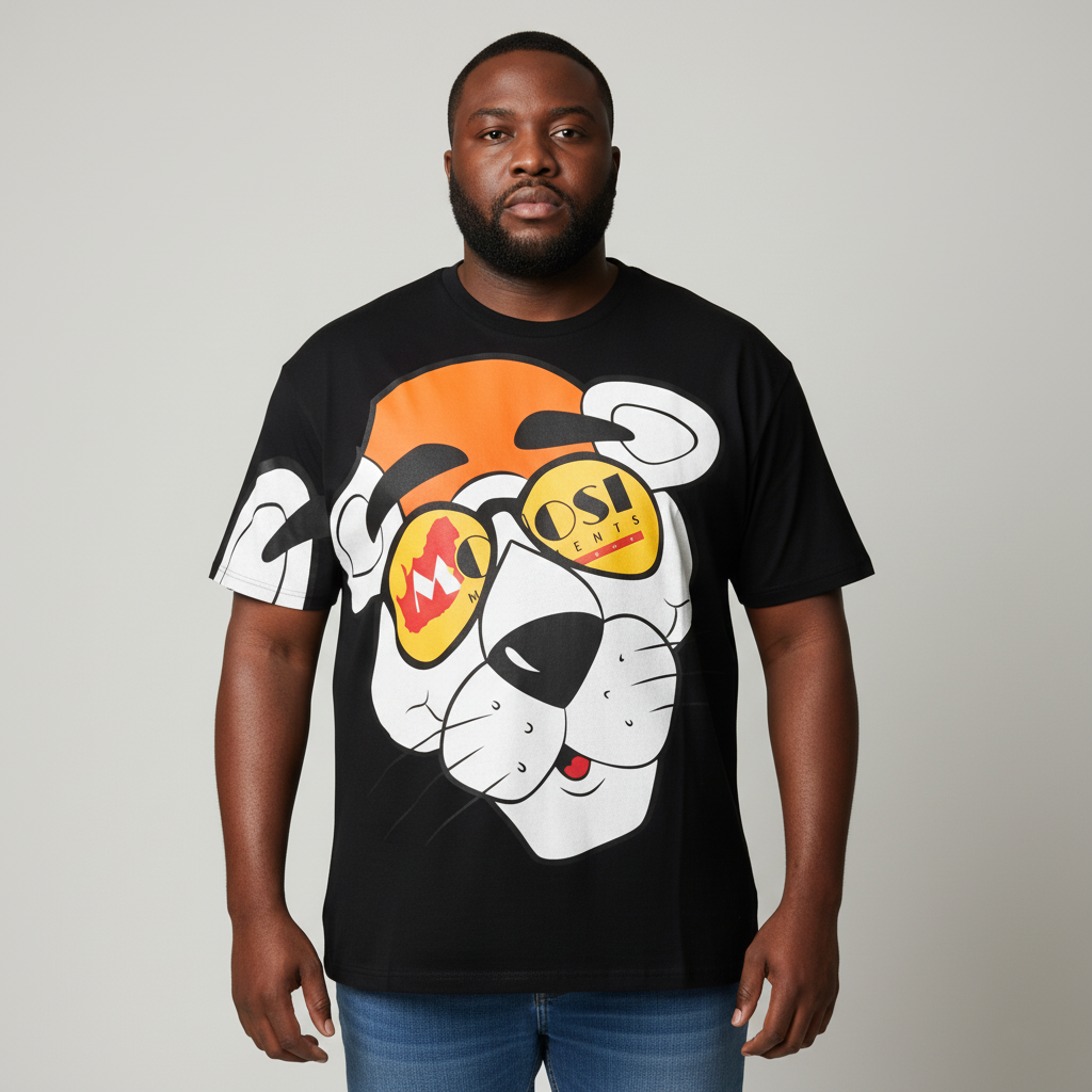 Mono Tiger Tee - Jet Black ( Unisex)